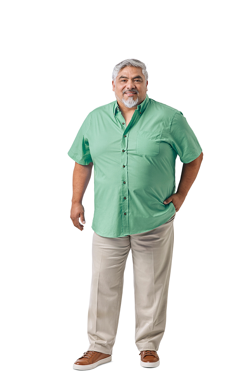 Man with type 2 diabetes standing